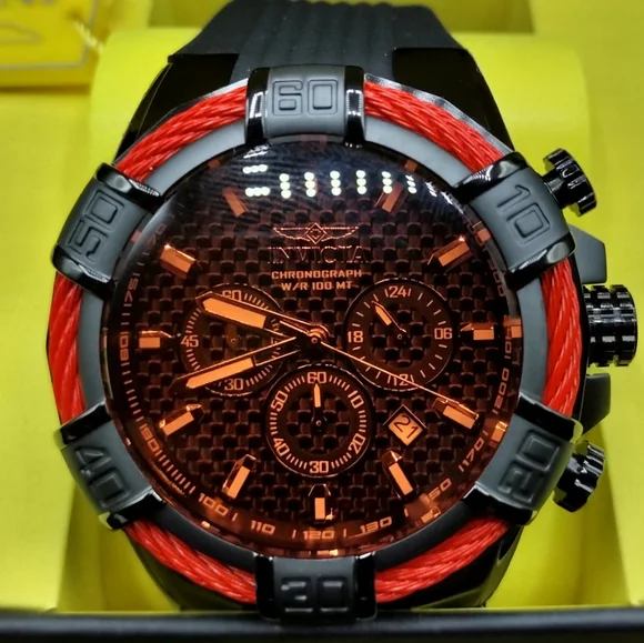 FIRM PRICE-New Invicta Bolt Cable Chronograph Men's Watch.